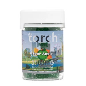 torch haymaker gummies 3500mg sour apple